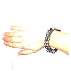 Rhinestone bracelet, stretchy